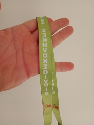 Lanyard μεταχειρισμένο, αναμνηστικό Βιβλιοσκώληκες 2023 δήμου Καλαμαριάς