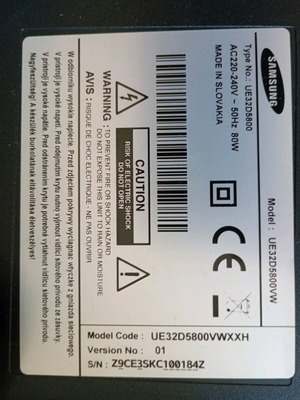 Samsung TV 32 used with screen issue for spare parts