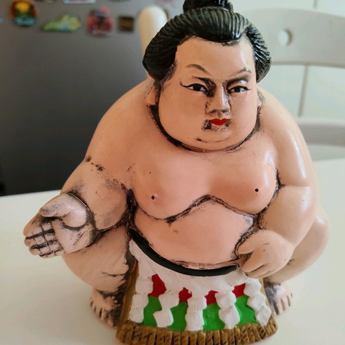 Sumo wrestler figure new, ceramic or porcelain decorative