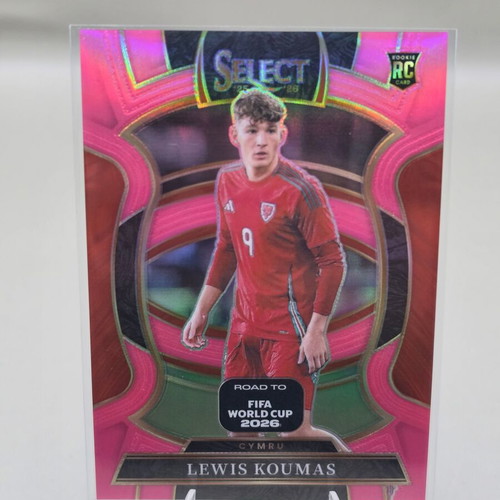 2025-26 Panini Select Road to FIFA World Cup Lewis Koumas Pink Prizm RC #7