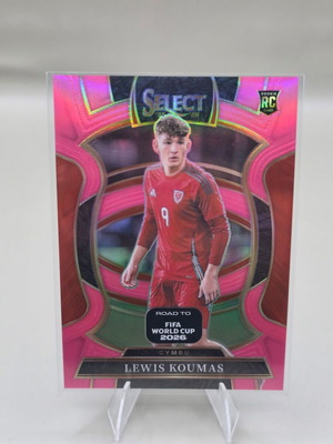 2025-26 Panini Select Road to FIFA World Cup Lewis Koumas Pink Prizm RC #7