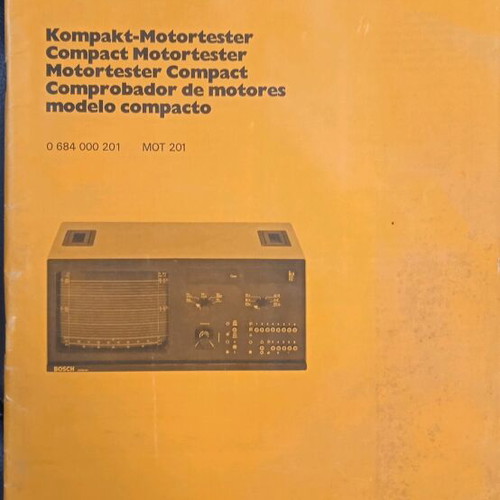 Bosch control unit used with moving base and manuals