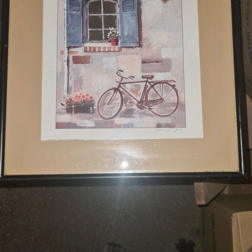 Medium-sized framed art used 42x37 with box now
