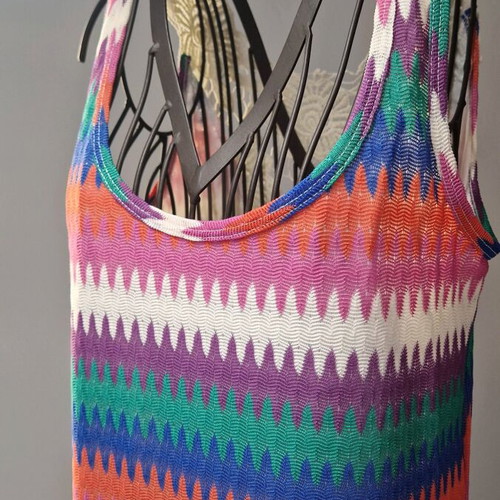 Zic Zac Maxi Dress like new, multicolor, lace open back, wide fit