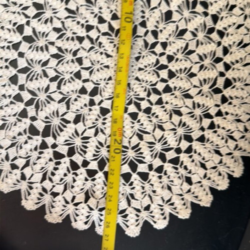 Round Doily 27 cm very thin crochet new