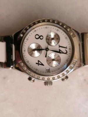 Ρολόι Swatch γυναικείο μεταχειρισμένο, άσπρο