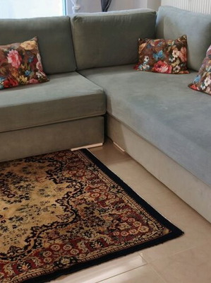 Καναπέδες γωνιακοί σαν καινούργιοι, σετ 2 με αφαιρούμενα καλύμματα