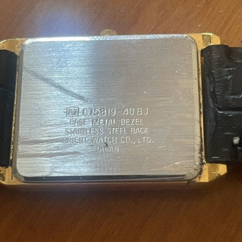 Orient Quartz wristwatch model C75819-40BJ, 1980s