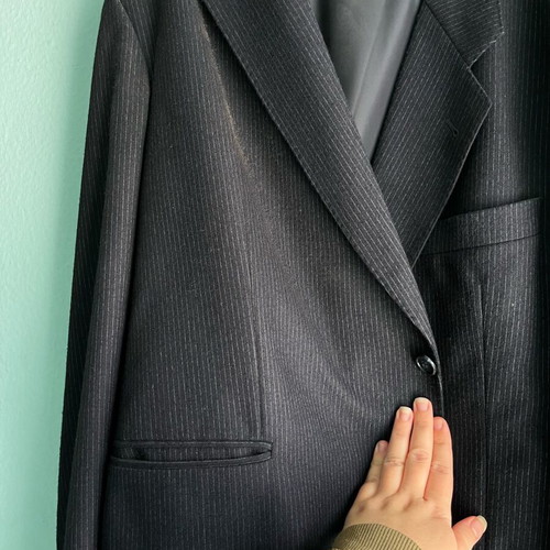 Duke of Wellington men's wool blazer like new, dark blue
