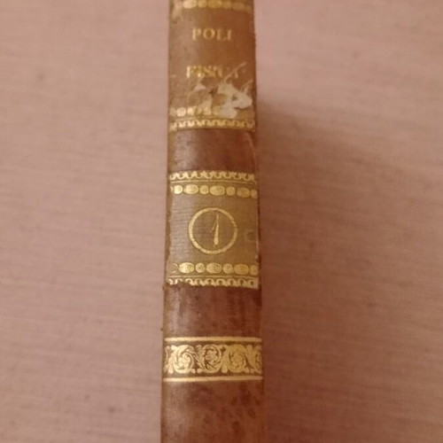 Physics book used, Venice editions 1798, first volume by Giuseppe Saverio Poli