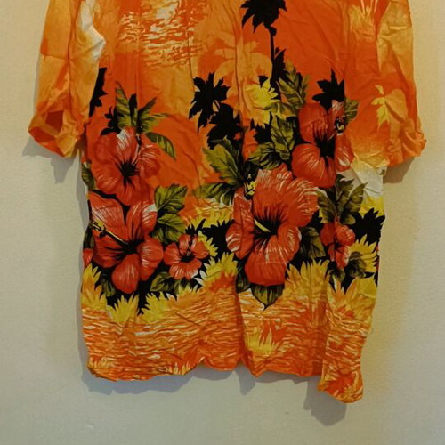 Hawaiian summer shirt new, size XL, orange