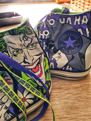 Converse All Star Batman και Joker αφόρετα αθλητικά παπούτσια μέγεθος 39