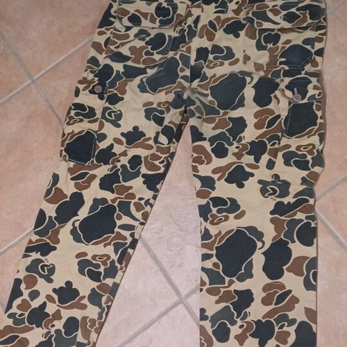 Vintage Duck Camo Cargo Hunting Pants made in USA like new