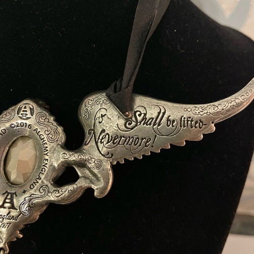 Alchemy Gothic necklace My Soul From The Shadow like new, purple and silver