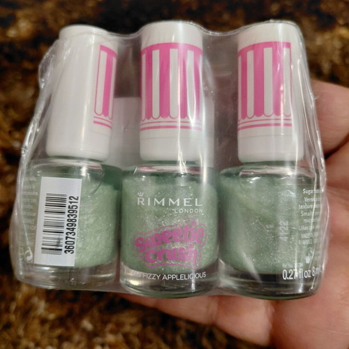 Rimmel nail polish set new, pack of three