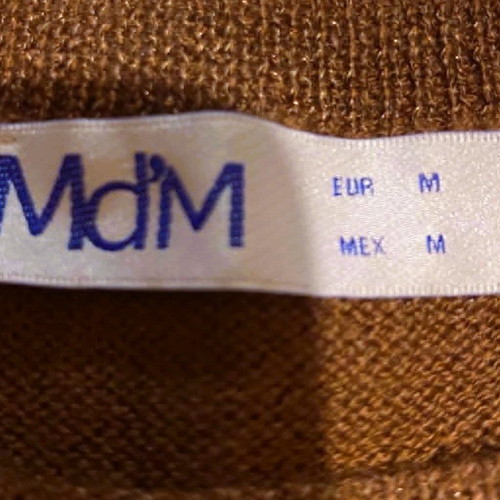 MdM blouse dress new, knitted brown size M