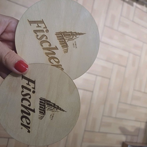 Fischer collectible coasters new, set of 2 pieces