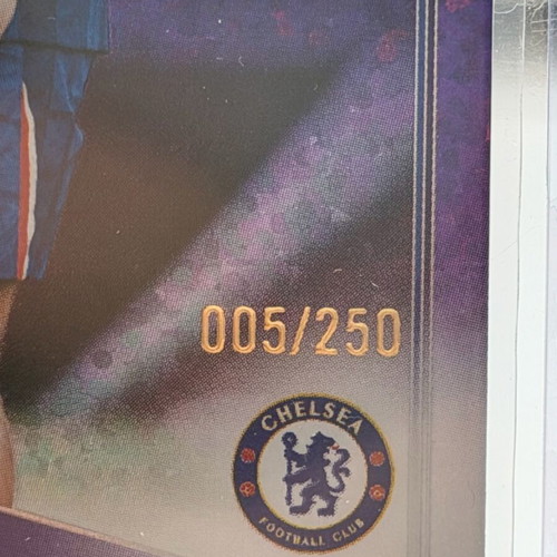 Liam Delap Topps UCC Flagship 2025-26 Purple Holo 5/250 like new
