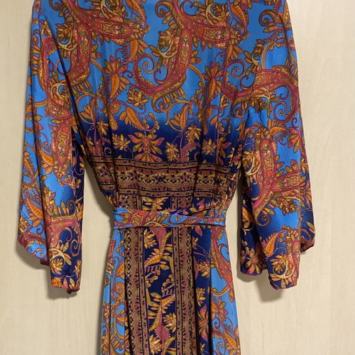 Celestino long colorful dress new, airy with belt