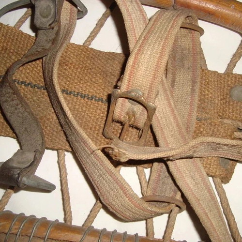 Handmade antique snowshoes from Northern Greece used