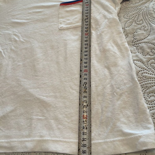 Jcrew women's t-shirt used, size M, white with blue and red details