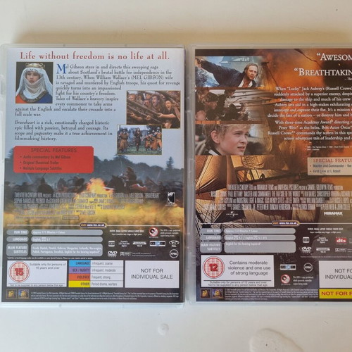 The Essential Collection: Braveheart & Master and Commander DVD pack