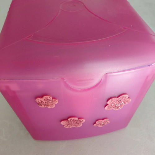 CD storage box with colorful sleeves like new