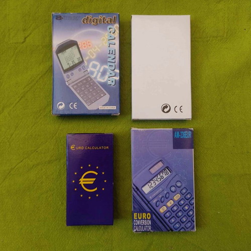 Vintage calculators new, pack of 4 pieces