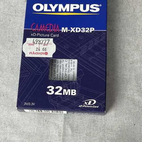 Olympus xD-Picture Card 512MB used with Camedia M-XD32P box and manual