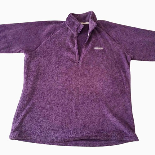 Craghoppers purple fleece sweater, vintage outdoor