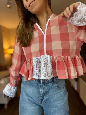 Shirt handmade new, vintage style