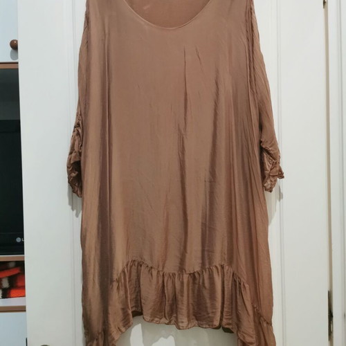 BEIGE AIRY DRESS