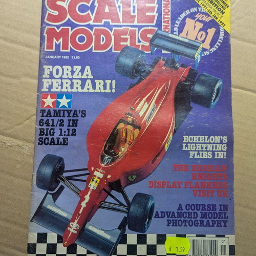 Scale Models magazine January 1992 like new