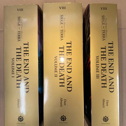 The Horus Heresy Siege of Terra The End and the Death Volumes I-II-III new hardback books