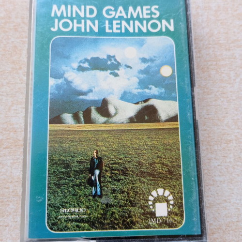 John Lennon Mind Games cassette tape like new, vintage Saudi Arabia bootleg