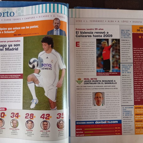 Don Balon magazine issue 25-31/12/2006 like new with Levante poster