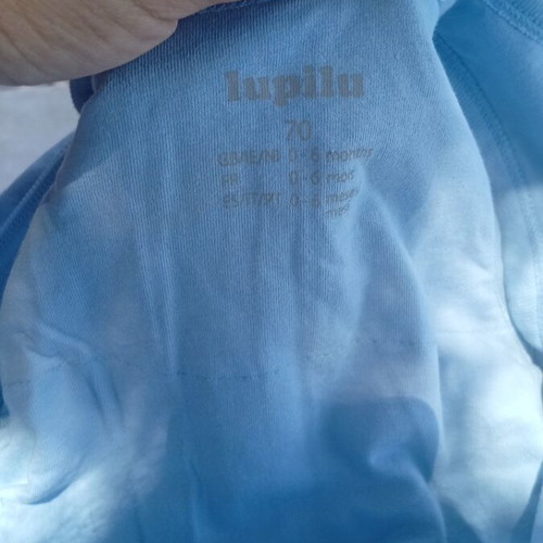 Sleeping bag Lupilu like new, size 0-6 months, light blue