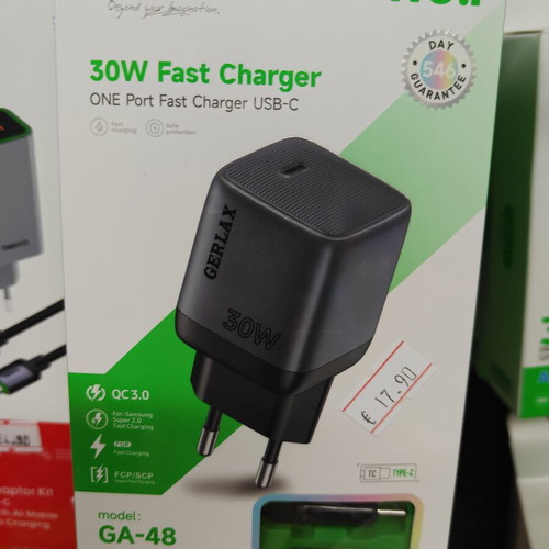Fast Charging 30W Charger Set with Type C Cable