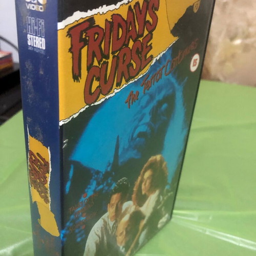 Friday’s Curse: The Terror Continues VHS tape used, horror genre
