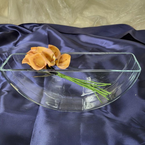 Glass Bowls Half-Moon Centerpieces pack of 25 like new