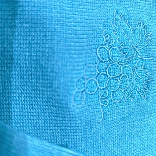 Karavan knitted cardigan new, blue turquoise, winter collection 2024