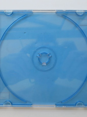 CD/DVD slim case single blue new