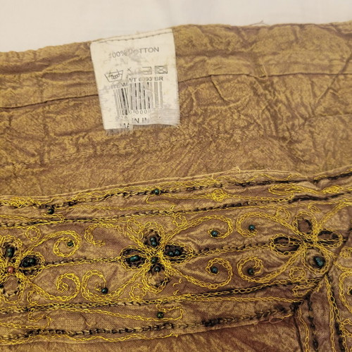 Square decorative tablecloth for small table, 87x87cm, 100% cotton