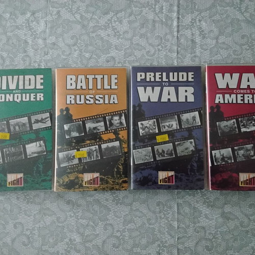 World War II VHS documentary set like new, 34 tapes