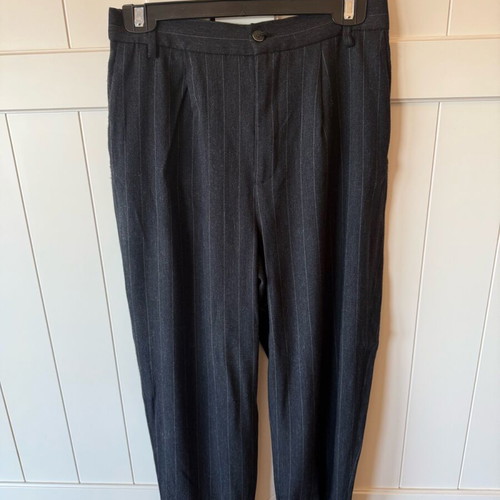 Zara striped women's pants with elastic waist like new, size S