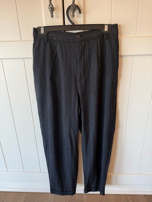 Zara striped women's pants with elastic waist like new, size S