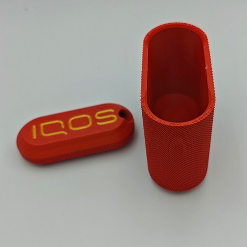 3D Printed Portable Ashtray Case for IQOS Buds Red new