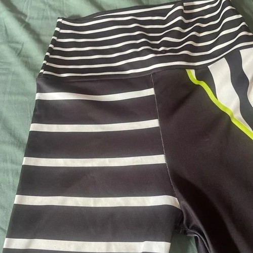 Leggings size S, pack of 4, athletic, grey and green
