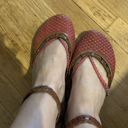 Miss Sixty leather sandals used, size 39, red