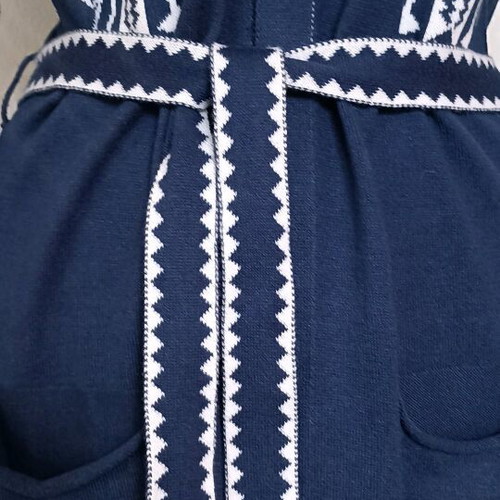 Aggel Knitwear cardigan knit, like new, size S/M, white-blue